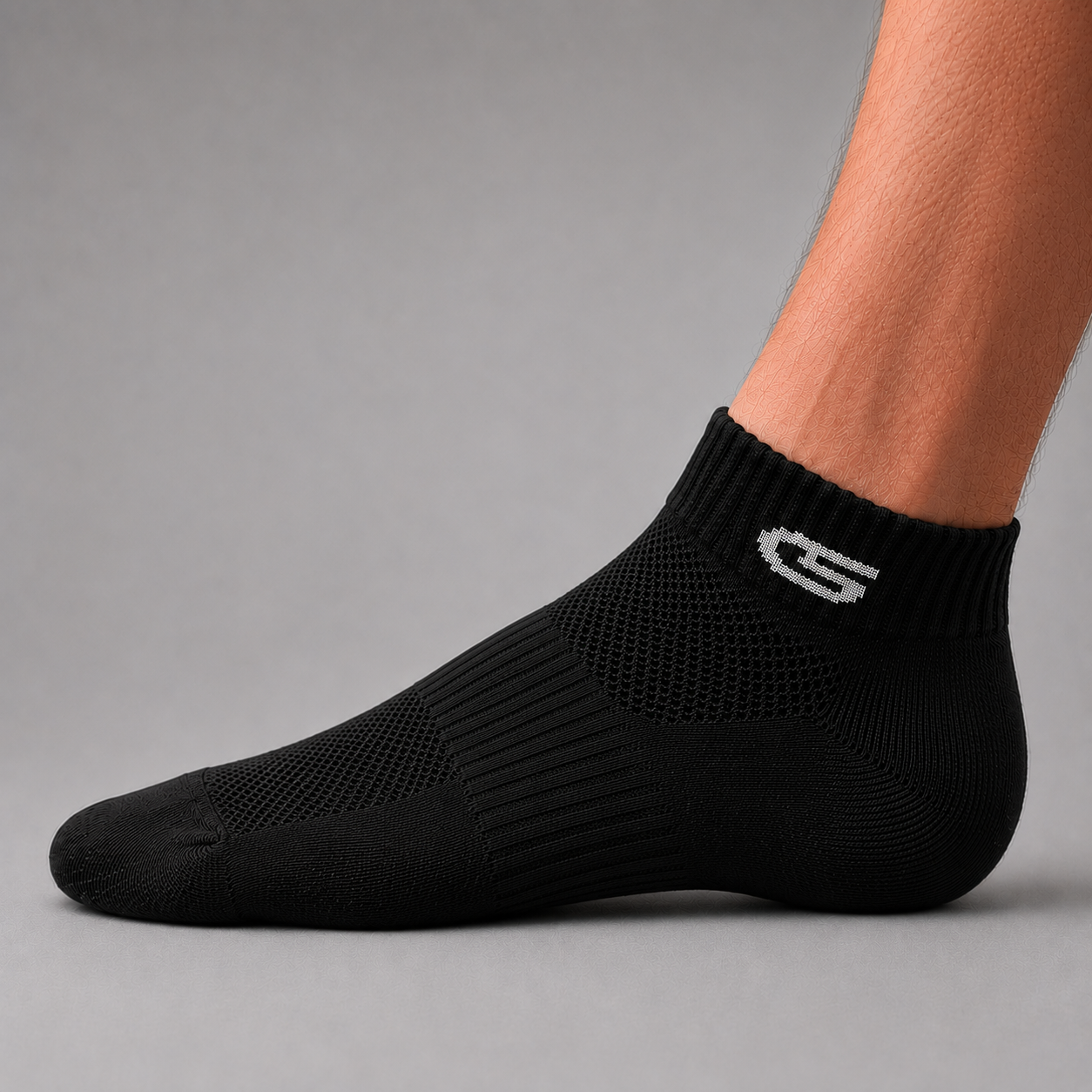 ANKLE SOCKS MESH BLACK