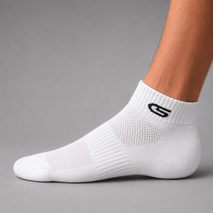 ANKLE SOCKS MESH WHITE