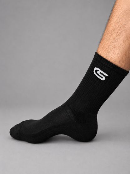CREW SOCKS BLACK