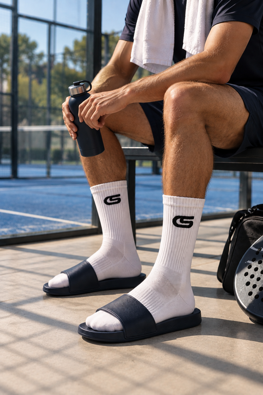 CREW SOCKS MESH WHITE